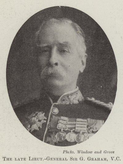 Der verstorbene Generalleutnant Sir G Graham, VC von English Photographer