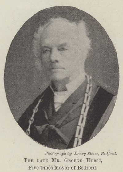 Der verstorbene Mr. George Hurst, fünfmaliger Bürgermeister von Bedford von English Photographer
