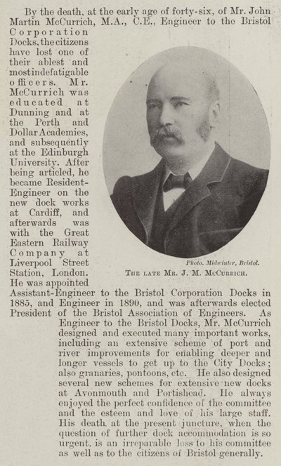 Der verstorbene Herr J M McCurrich von English Photographer