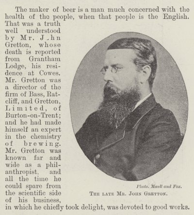 Der verstorbene Mr John Gretton von English Photographer