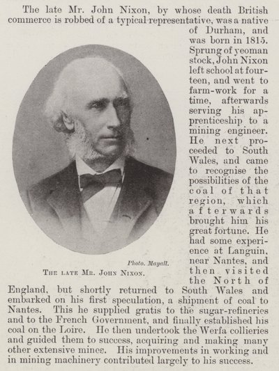 Der verstorbene Mr. John Nixon von English Photographer