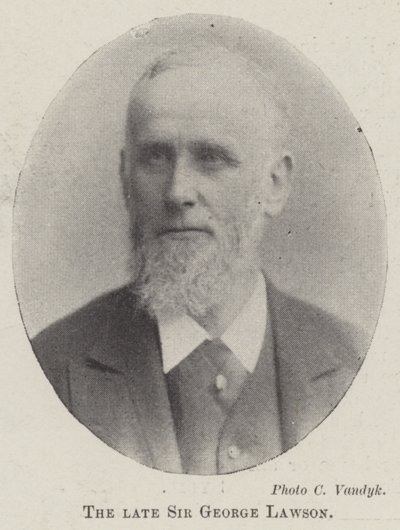Der verstorbene Sir George Lawson von English Photographer