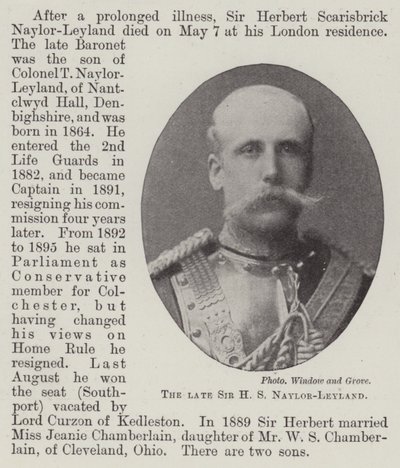 Der verstorbene Sir H. S. Naylor-Leyland von English Photographer