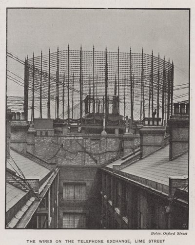 Die Drähte der Telefonzentrale, Lime Street von English Photographer