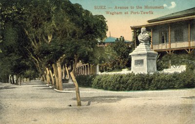 Wagham-Denkmal, Port Taufiq, Suez von English Photographer