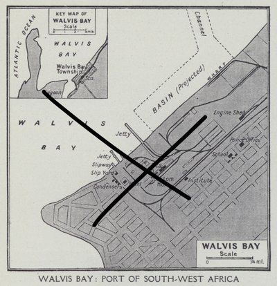 Walvis Bay, Hafen von Südwestafrika von English Photographer