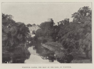 Warwick Castle, der Sitz des Earl of Warwick von English Photographer