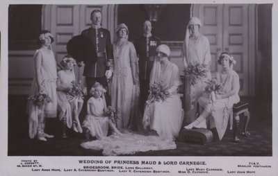 Hochzeit von Prinzessin Maud und Lord Carnegie von English Photographer