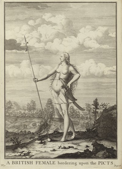 Eine britische Frau an der Grenze zu den Pikten von English School
