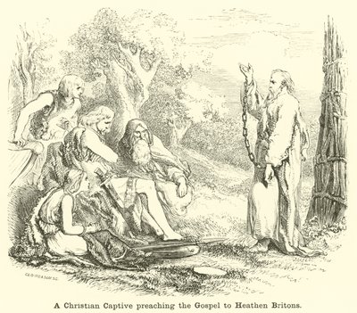 Ein christlicher Gefangener predigt das Evangelium den heidnischen Briten von English School