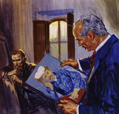 Ein Arzt wurde zum Thema eines von Vincent Van Goghs berühmten Porträts von English School
