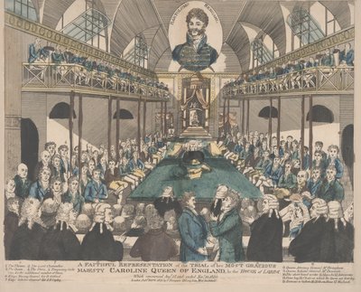 Eine getreue Darstellung des Prozesses von Caroline, Königin von England von English School