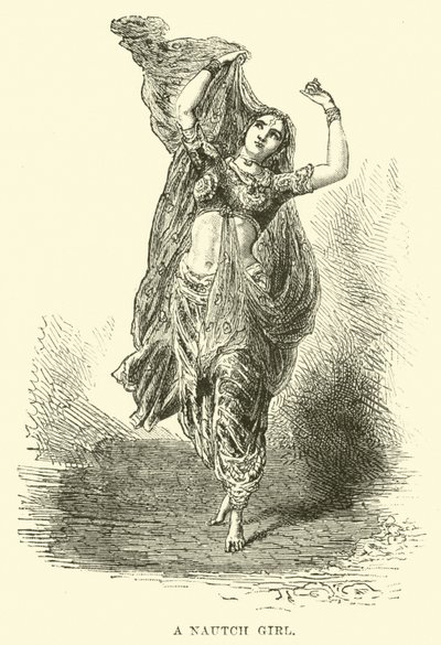 Eine Nautch-Tänzerin von English School
