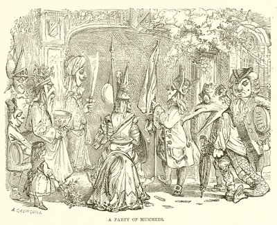 Eine Gruppe von Mummenschanz von English School