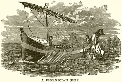 Ein phönizisches Schiff von English School