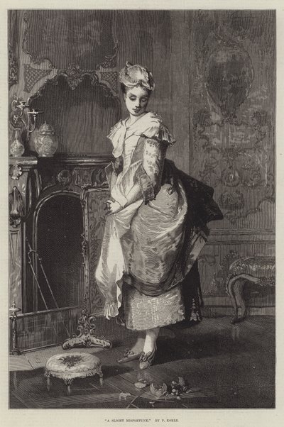 Ein kleines Missgeschick (Gravur) von English School