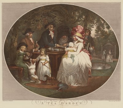 Ein Teegarten von English School