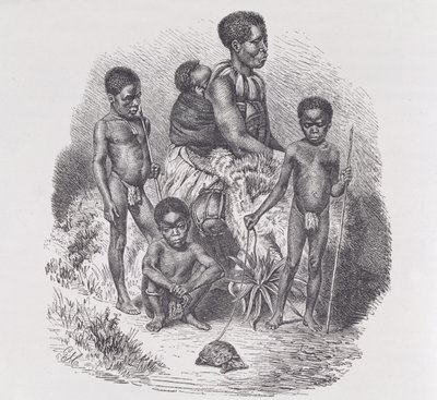 Eine Zulu-Familie, aus 