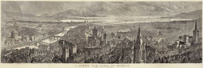 Vogelperspektive von Dublin von English School