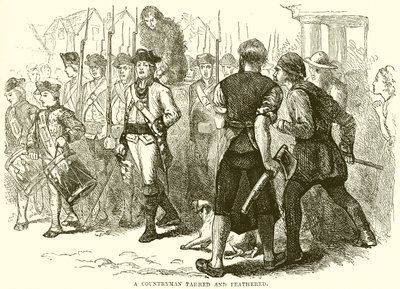 Ein Landmann geteert und gefedert von English School