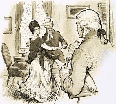 Ein Freund, der vorbeikam, fand Mozart tanzend, nur um sich warm zu halten von English School