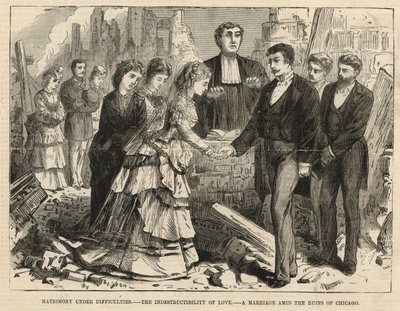 Eine Hochzeit in den Ruinen von Chicago von English School