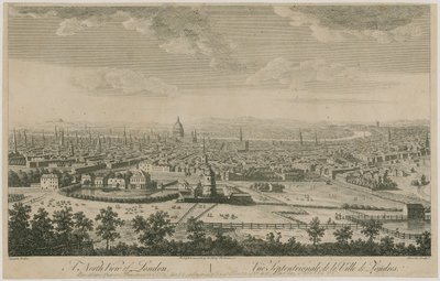 Nordansicht von London. Von Pentonville Hill von English School
