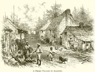 Ein Sklavendorf in Alabama von English School