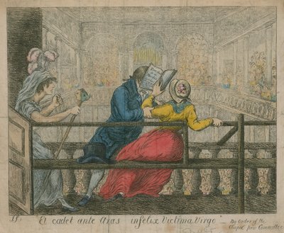 Eine Frau wird aus den Bänken der Kapelle des Findelhauses geworfen von English School