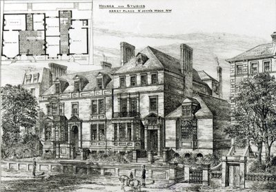 Abbey Place, St. Johns Wood, aus The Building News, 18. Januar 1878 von English School