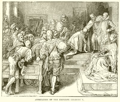 Abdankung von Kaiser Karl V. von English School