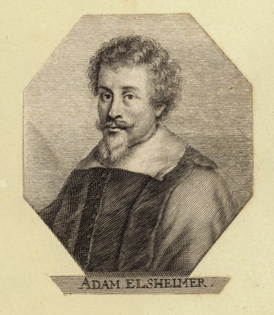 Adam Elsheimer, deutscher Künstler. Gravur von Johann Georg Waldreich von English School