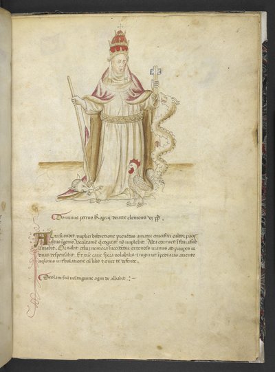 Joachimi Abbatis de Curatio, et Anselmi, Episcopi Marsicani, Vaticinia xxx de Pontificibus Romanis; scil., a Nicolao III. ad Innocentium VIII (ca. 1500) von English School