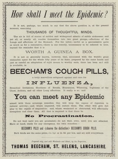 Anzeige, Beecham