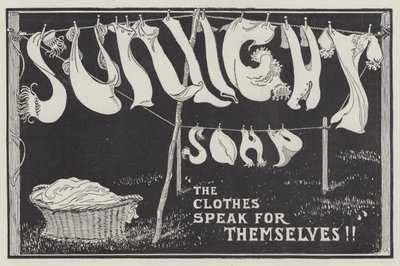 Werbung, Sunlight Soap (Gravur) von English School