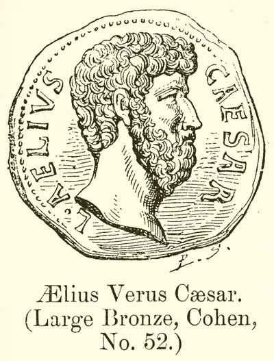 Aelius Verus Caesar (Große Bronze, Cohen, Nr. 52) von English School