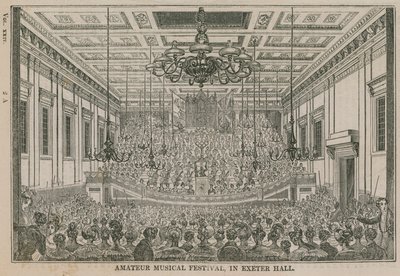 Amateur-Musikfestival in der Exeter Hall von English School