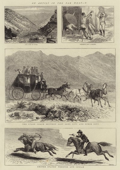 Ein Künstler im Fernen Westen, V (Stich) von English School