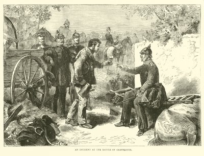Ein Vorfall in der Schlacht von Gravelotte, August 1870 von English School