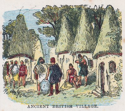 Antikes britisches Dorf von English School