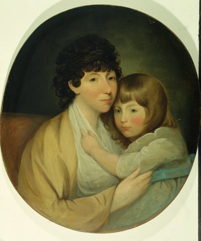 Anna Maria White (Mrs Charles Trench) und Kind von English School