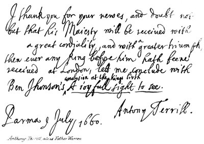 Anthony Terrill, alias Father Warren von English School