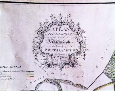 Archiv 5629 Beschreibendes Kartuschenfeld von einer Karte mit der Aufschrift 