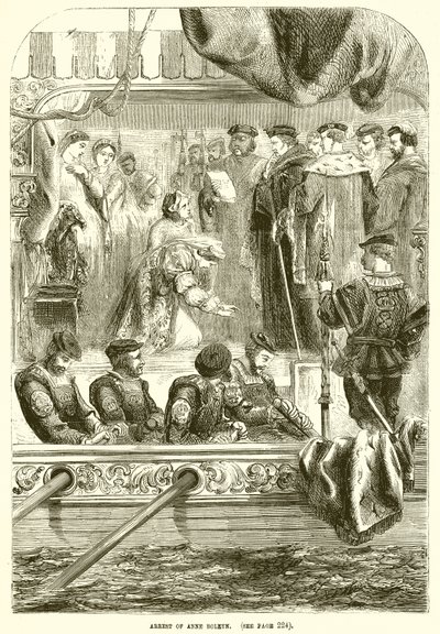 Verhaftung von Anne Boleyn von English School