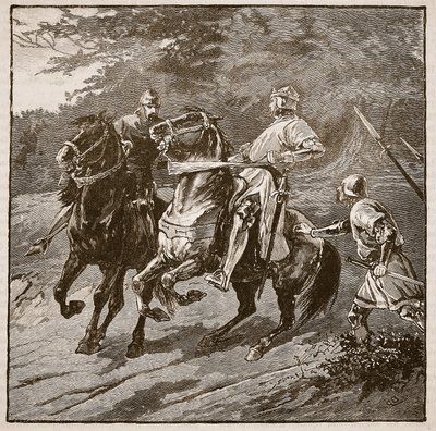 Verhaftung von König Richard, Illustration aus Cassells Illustrierter Geschichte Englands von English School