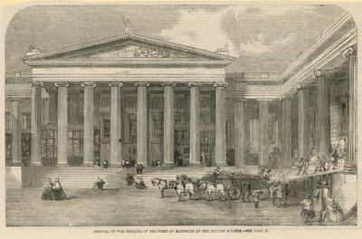 Ankunft der Überreste des Grabmals von Mausolos von English School