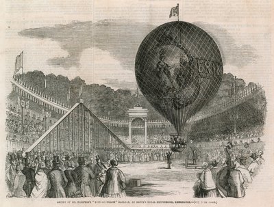 Aufstieg von Mr. Hamptons Erin-go-nragh Ballon, im Battys Royal Hippodrome, Kensington von English School