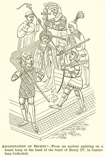 Ermordung von Becket von English School