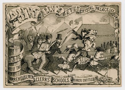Aunt Sallys Levee, Crystal Palace, 15. Juni 1861 von English School
