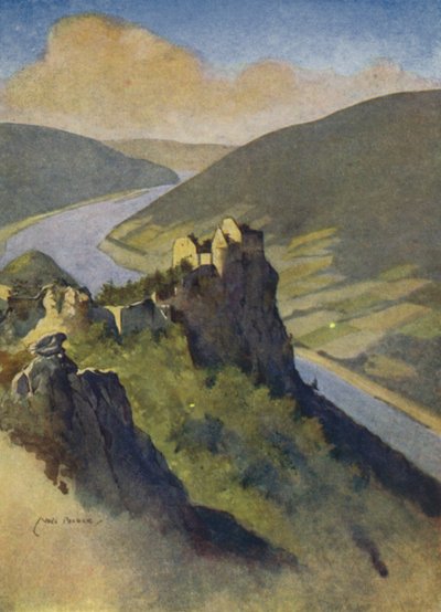 Österreich: Burg Aggstein, über der Donau von English School